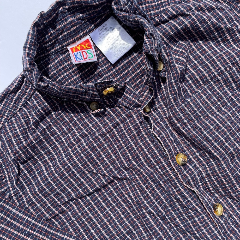 Vintage McKids Plaid Long Sleeve